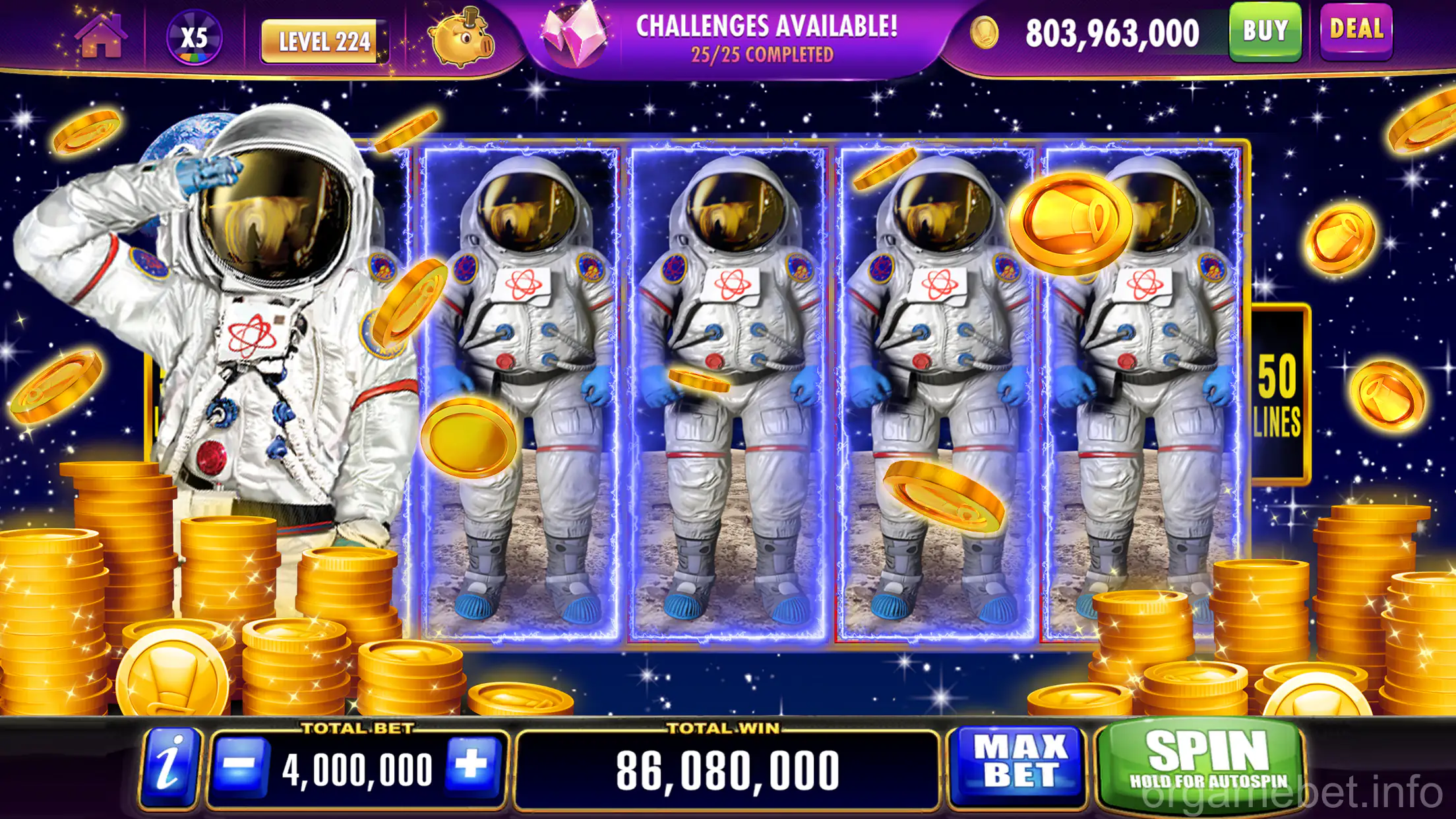 Interface de seleção de jogos clássicos